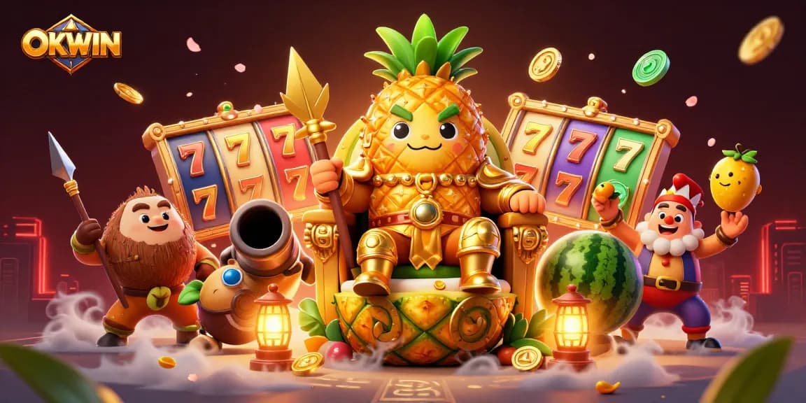 Win big with OKWIN in this vibrant casino kingdom full of exciting games and characters!