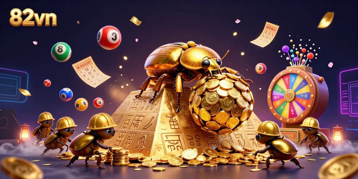 Bettors explore winning opportunities at 82vn through vibrant lottery balls and golden prizes.