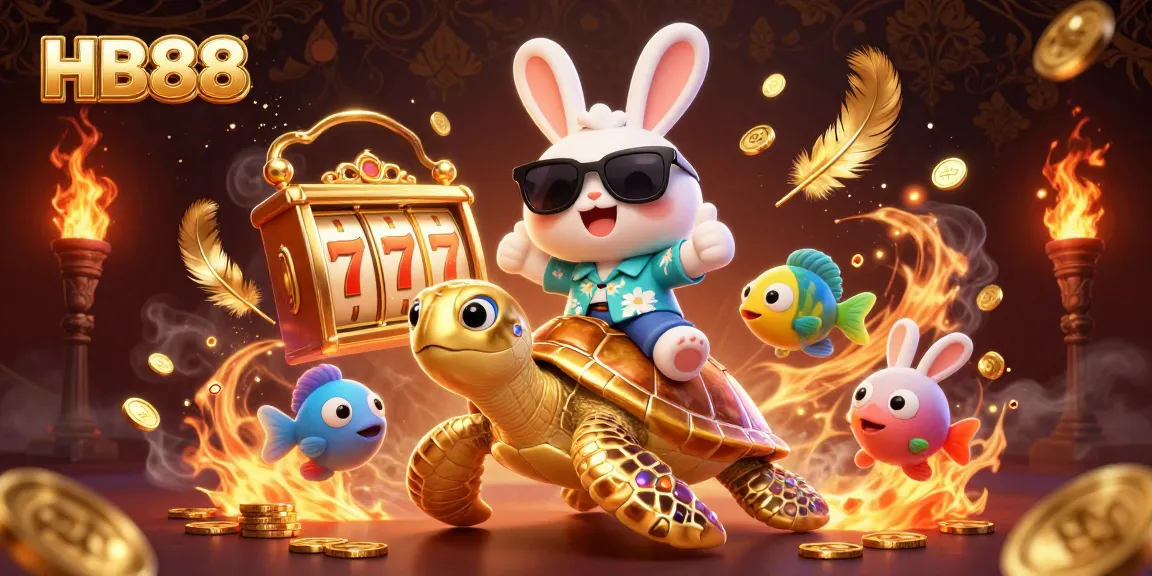 Experience thrilling gameplay with HB88's vibrant casino action featuring lucky rabbit and golden turtle.