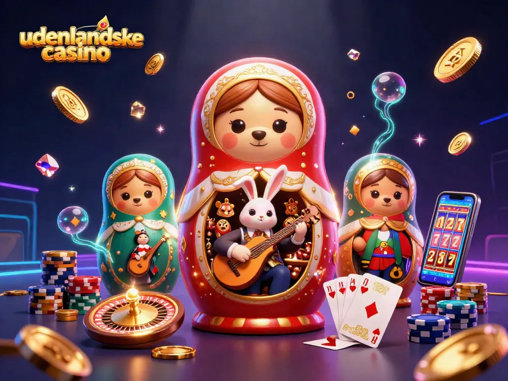 Experience the excitement of udenlandske casino gaming with vibrant 3D characters and dazzling elements.