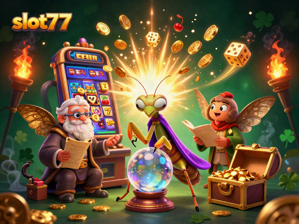 Experience the thrill of slot777 games with vibrant imagery of jackpot winnings and casino excitement.