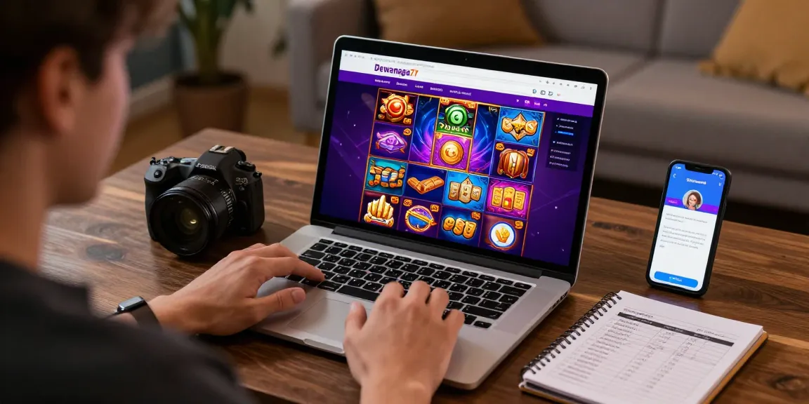 Dewanaga77 online slot gaming experience with vibrant graphics and user interaction.
