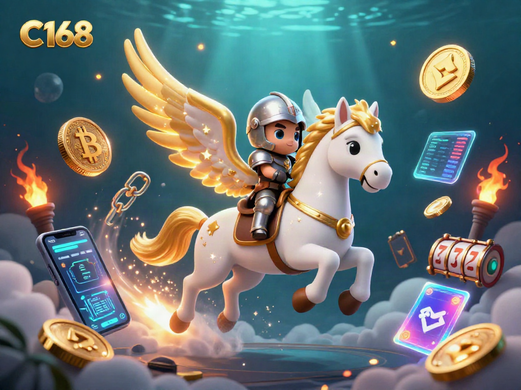 C168 players engaging in immersive crypto gambling with a magical cosmic theme.