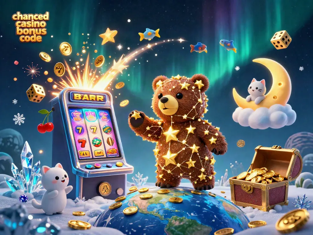 Using the chanced casino bonus code unlocks exciting free coins and games in a vibrant casino scene.