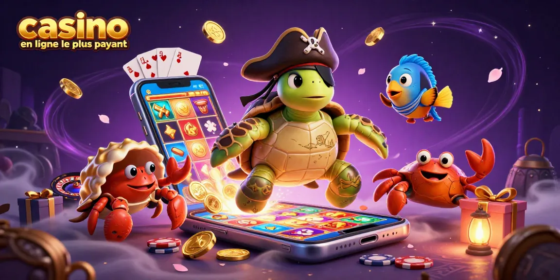 Visualisation dynamique du casino en ligne le plus payant avec des personnages colorés et éléments de jeu captivants.