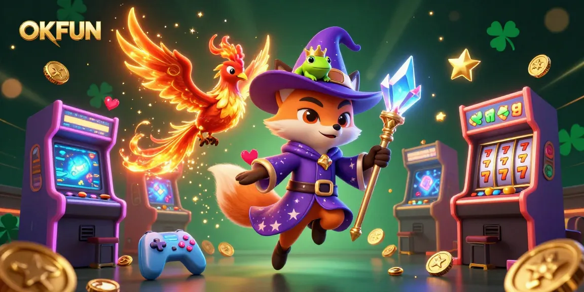 Engage with OKFUN, where mystical gaming elements and a vibrant casino environment await players