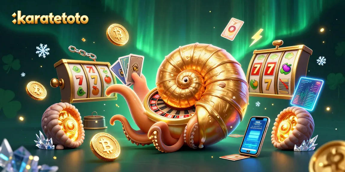 Karatetoto surprises with thrilling slot games featuring 3D nautilus roulette and glowing crypto coins.