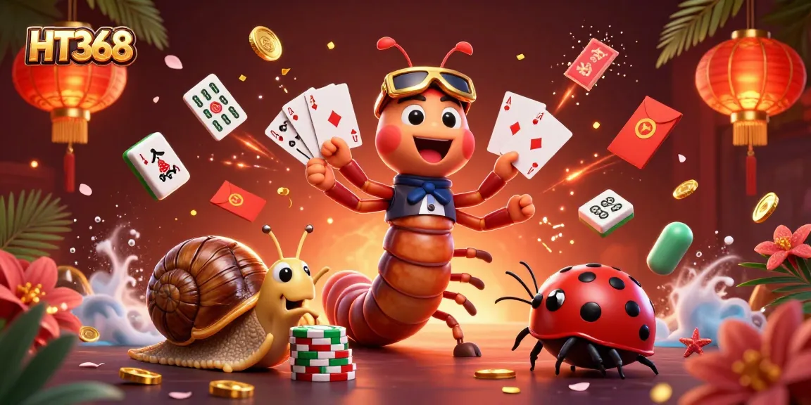 Experience exciting gameplay at HT368 with a vibrant scene featuring a lively millipede dealer.