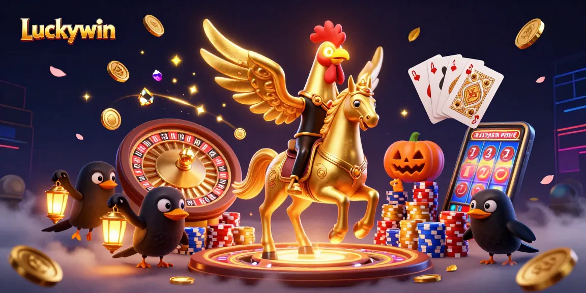 Experience the thrill of Luckywin with golden rewards and vibrant casino excitement.