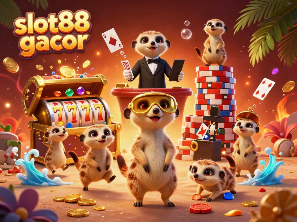 Slot88 gacor menawarkan petualangan kasino dengan koloni meerkat yang dinamis dan menawan.