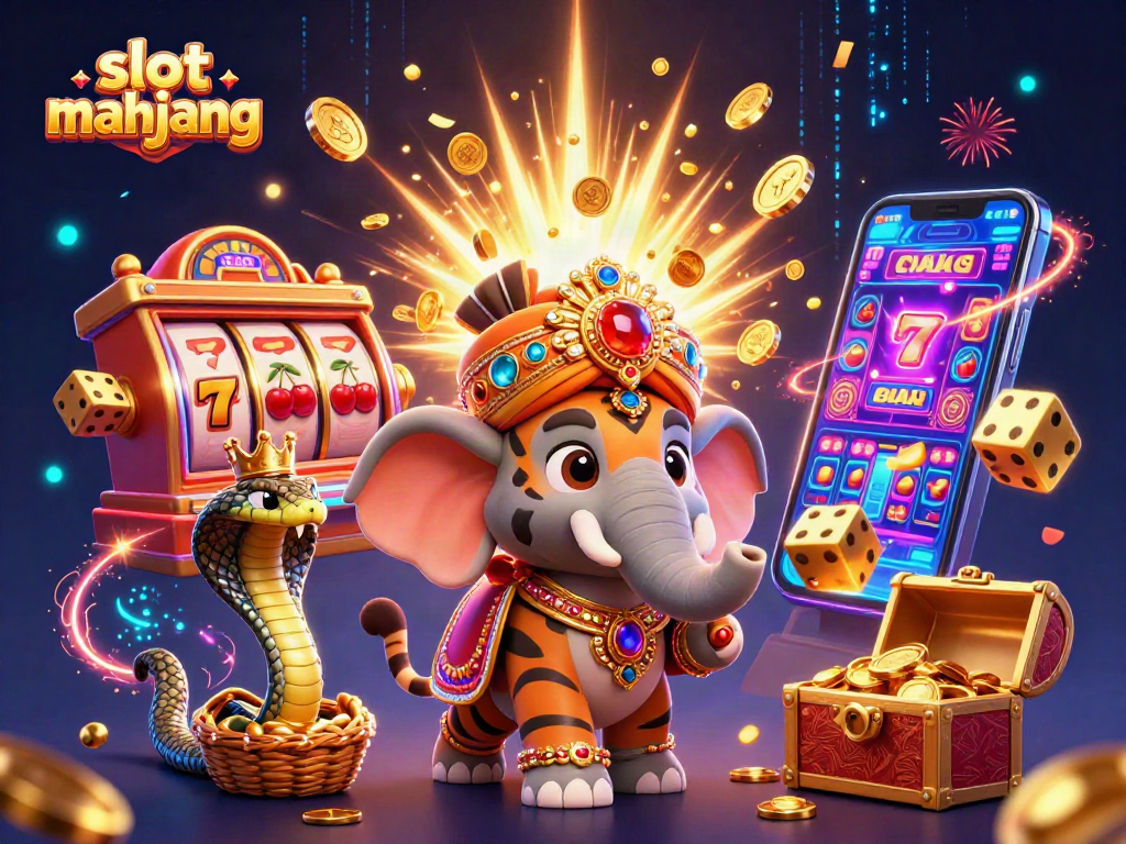 Engage in slot mahjong action with vibrant 3D characters and rich casino elements bursting with excitement.