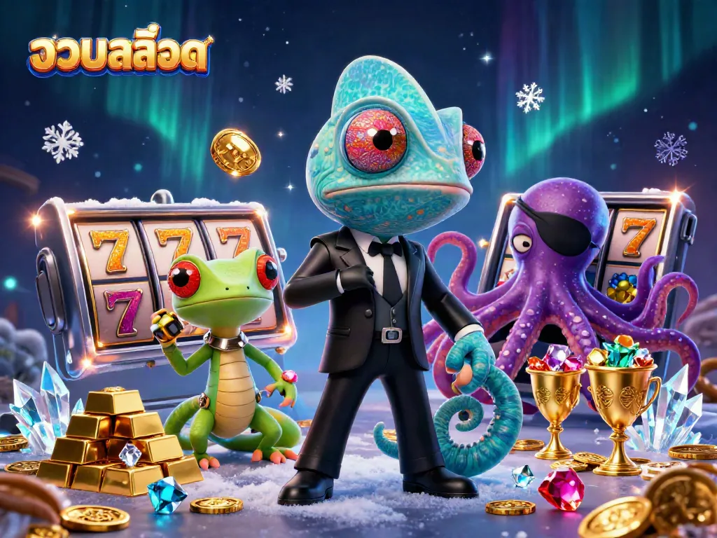 Engage with รวมสล็อต through interactive slot reels, shining gemstones, and colorful characters.