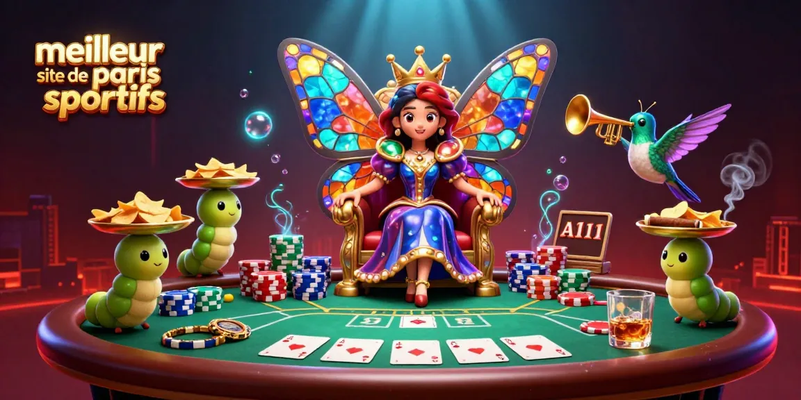 Pariez avec le meilleur site de paris sportifs dans une illustration de casino animée.