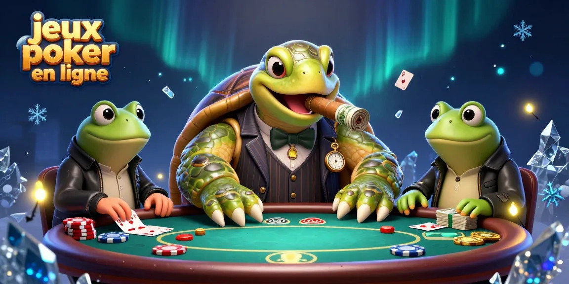 Jouez à des jeux poker en ligne avec des personnages uniques et des éléments de casino captivants.