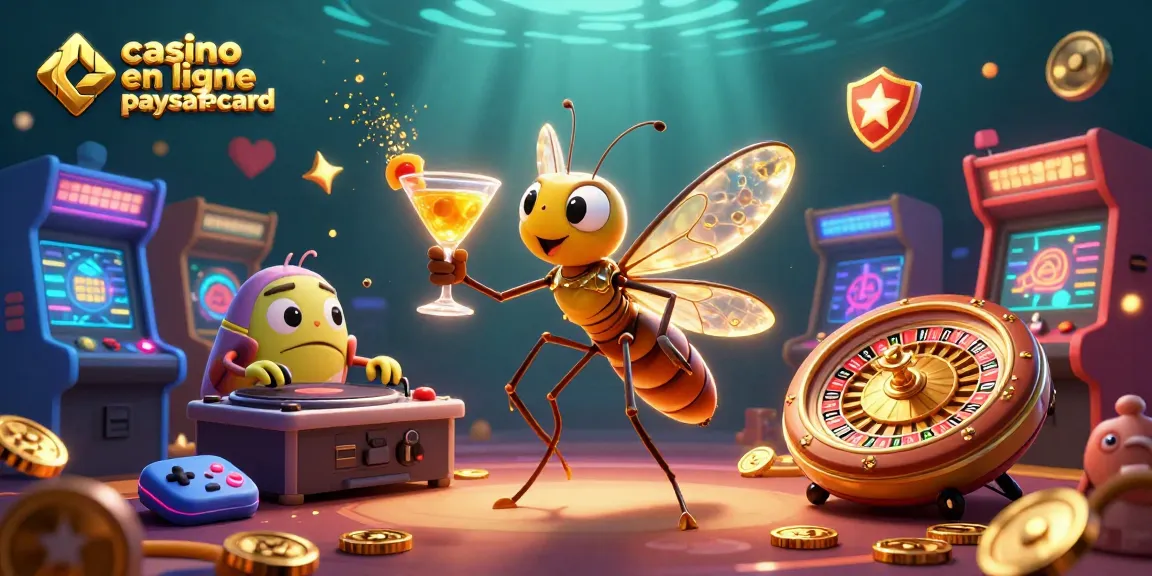 Découvrez le casino en ligne paysafecard avec des personnages uniques dans une scène animée et festive.