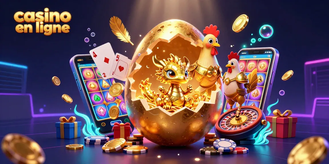 Jouez sur un casino en ligne avec des jeux riches en or et dragon de cristal.