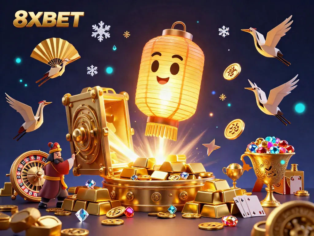Experience the vibrant world of 8XBET with a dynamic casino spirit and gold treasures.