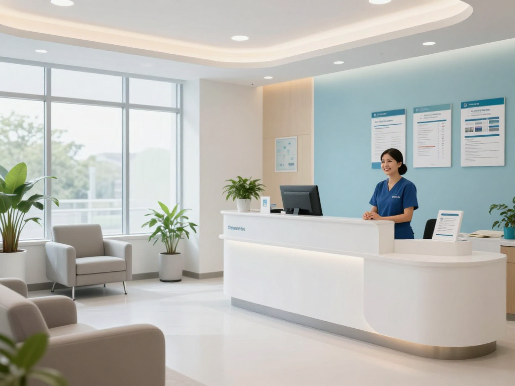 Psychiatric assessment in a modern health clinic, showcasing compassionate patient care in a professional environment.