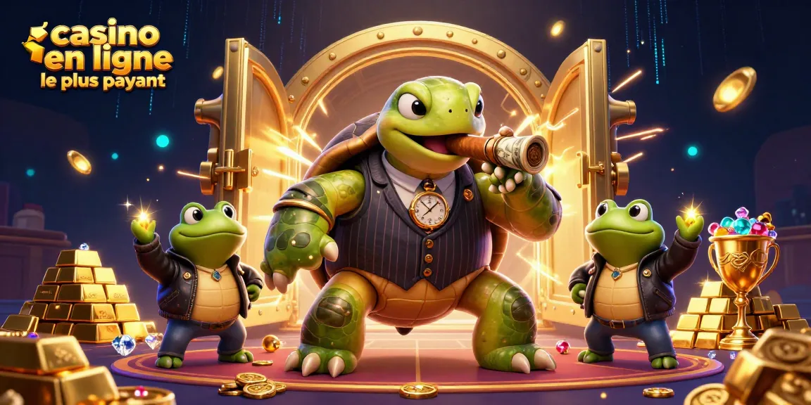 Jouer au casino en ligne le plus payant tout en admirant une scène dynamique de personnages de jeu captivants.