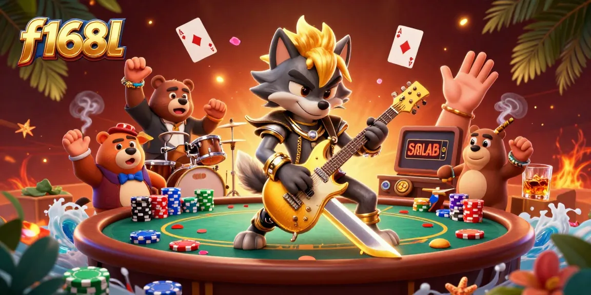 Experience thrilling games at f168l with a vibrant casino scene featuring poker action and excitement.