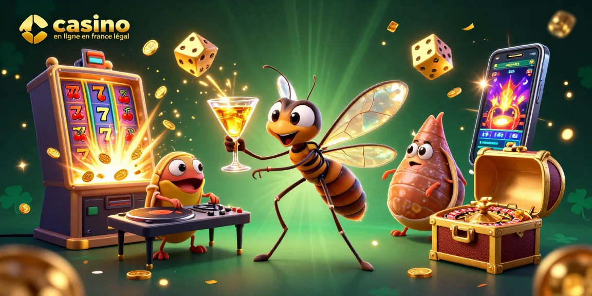 Pour jouer au casino en ligne en France légal, les joueurs découvrent une illustration captivante avec des personnages animés.