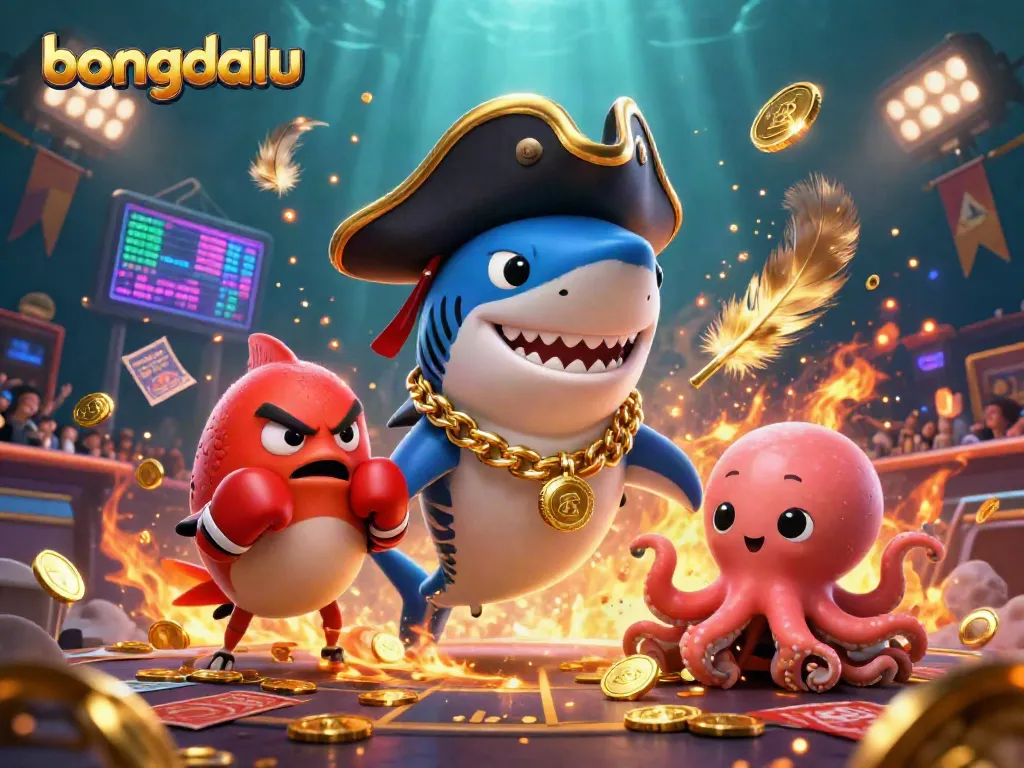 Bongdalu showcases a lively sports betting scene with vibrant mascots and dynamic elements, enhancing player engagement.