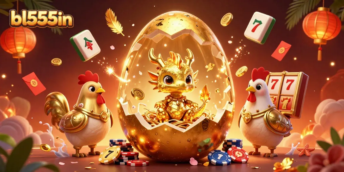 Experience thrilling jackpots at bl555in with this vibrant 3D casino illustration featuring a golden dragon!