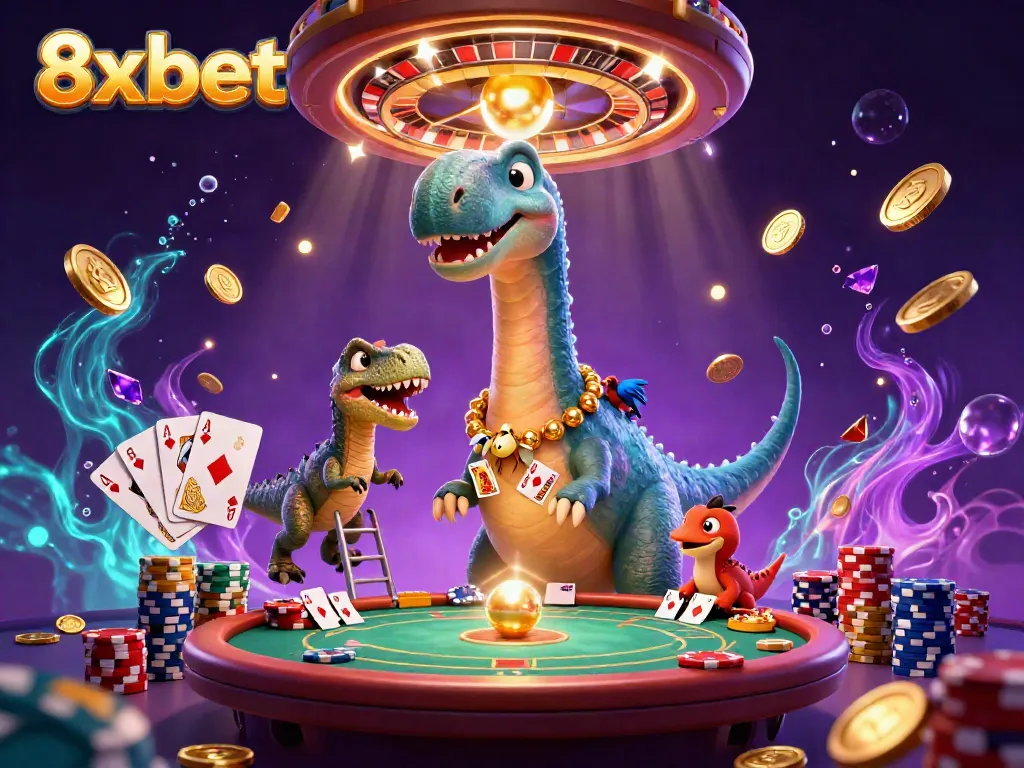Experience thrilling moments with 8xbet at the vibrant casino featuring dynamic characters and games.