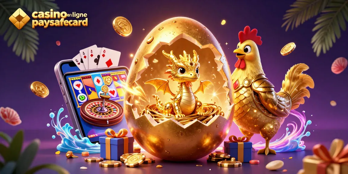 Profitez de l'adrénaline dans un casino en ligne Paysafecard avec un dragon d'or et des jeux palpitants.