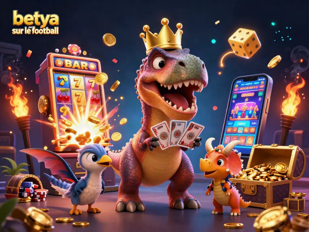 Engage with betya paris sur le football while enjoying vibrant 3D casino action featuring characters and slots!