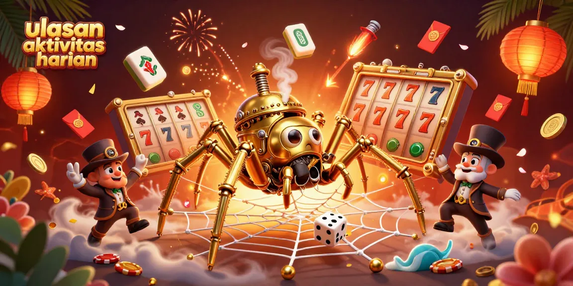 Experience ulasan aktivitas harian through a dynamic cartoon scene filled with poker elements.