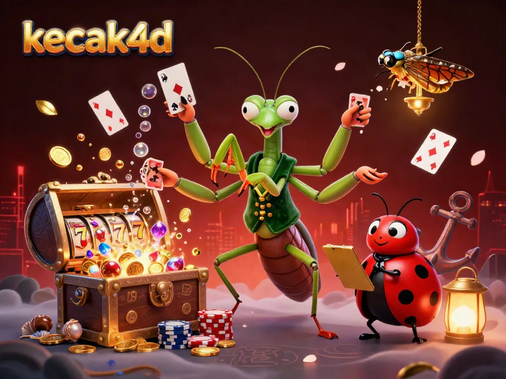 Experience the thrilling action of kecak4d slot games with vibrant characters and casino elements.