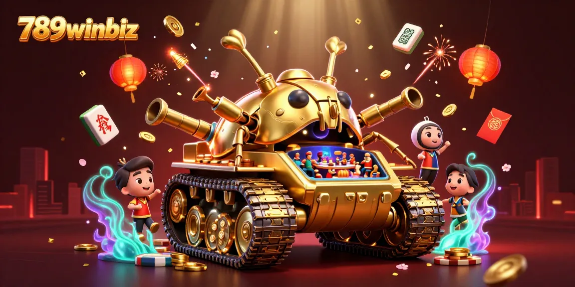 Experience the vibrant world of gambling at 789winbiz with a golden beetle tank casino scene.