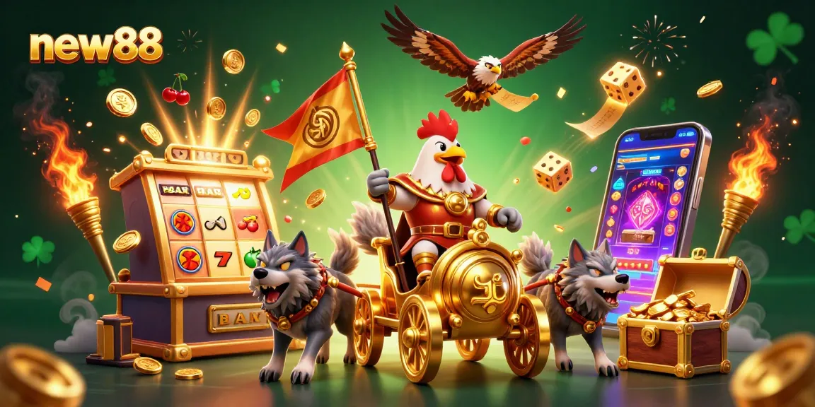 Experience thrilling wins at new88 with a dynamic casino action scene full of excitement and rewards.