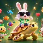 Win big at cổng game sunwin with this vibrant 3D illustration featuring lucky characters and gaming elements.