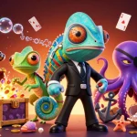 Engage with Go8's vibrant online casino gaming scene featuring exciting action in a rich illustration.