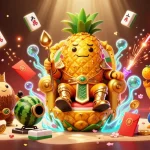 Participez au blackjack en ligne dans un environnement de casino vibrant et coloré.
