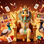 Experience the thrill of pgslotauto with vibrant slot game elements in this dynamic illustration.