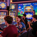 Dynamic online gaming scene showcasing slot gacor excitement and vibrant casino atmosphere.