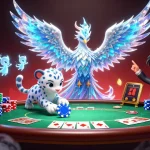 Bet at SC88 with a vibrant scene of fantasy characters celebrating a pivotal poker moment.